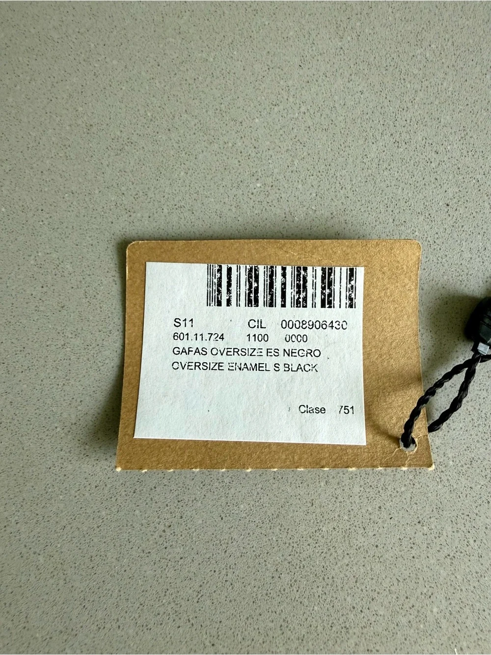 NWT Loewe Oversized Black Enamel Sunglasses Italy w/ Leather Case